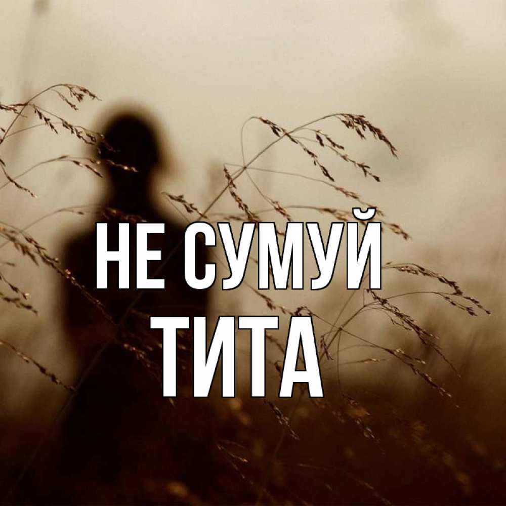 Открытка на каждый день з підписом, Тита Не сумуй грусть Прикольна листівка з побажанням онлайн скачати безкоштовно 