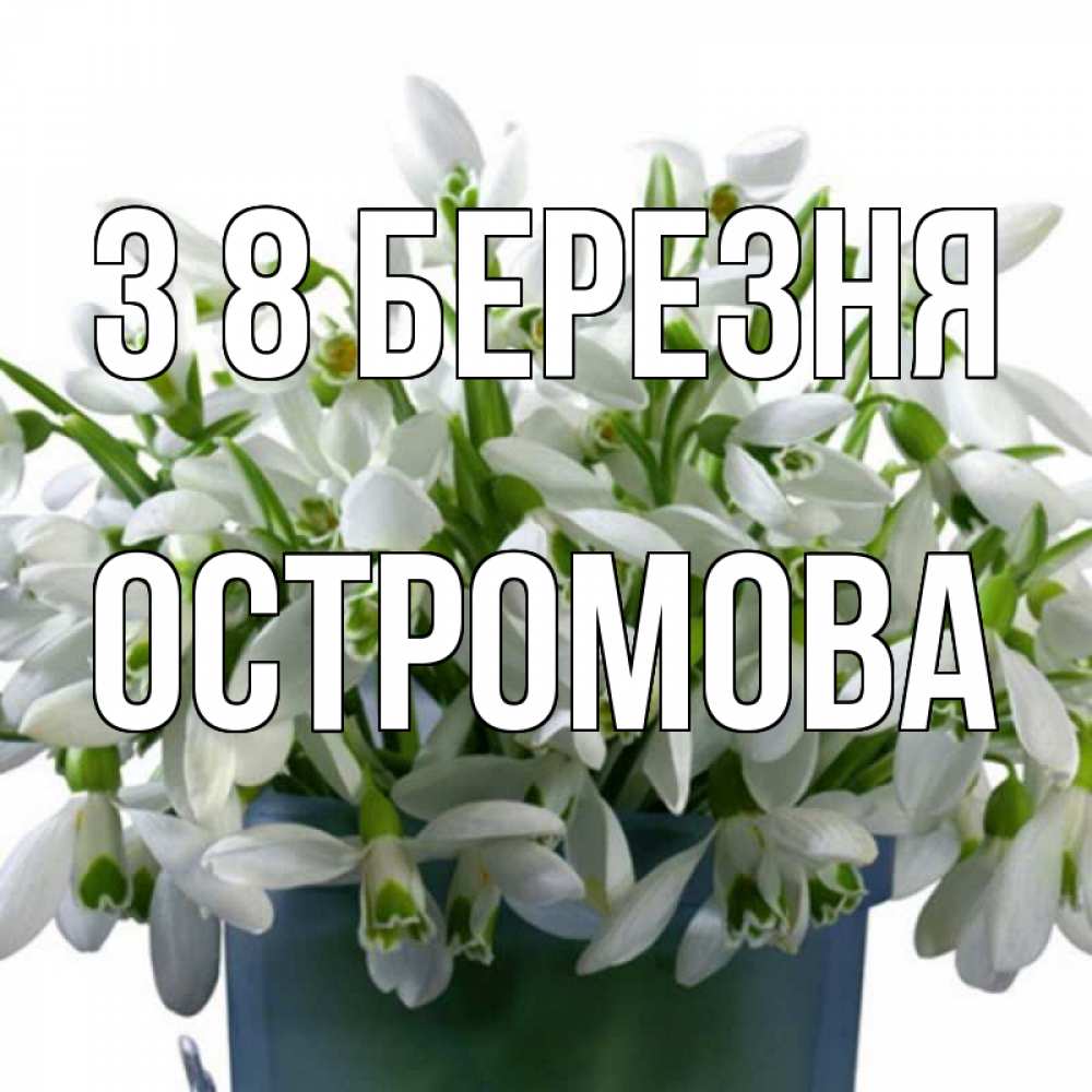 Открытка на каждый день з підписом, Остромова З 8 БЕРЕЗНЯ цветы к международному женскому дню Прикольна листівка з побажанням онлайн скачати безкоштовно 