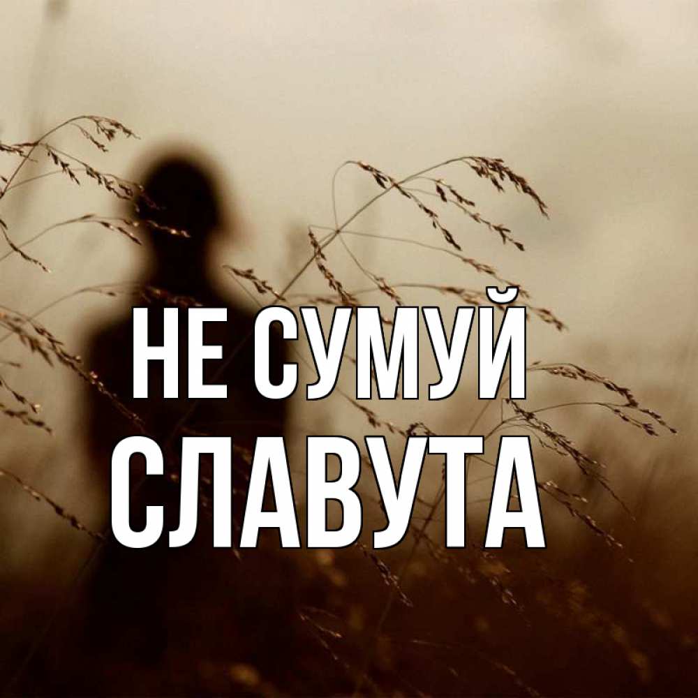 Открытка на каждый день з підписом, Славута Не сумуй грусть Прикольна листівка з побажанням онлайн скачати безкоштовно 