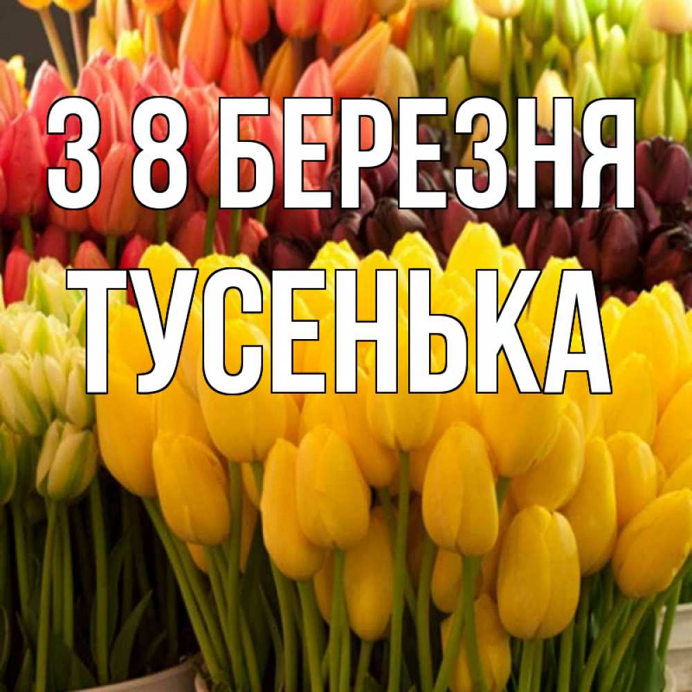 Открытка на каждый день з підписом, Тусенька З 8 БЕРЕЗНЯ цветы Прикольна листівка з побажанням онлайн скачати безкоштовно 