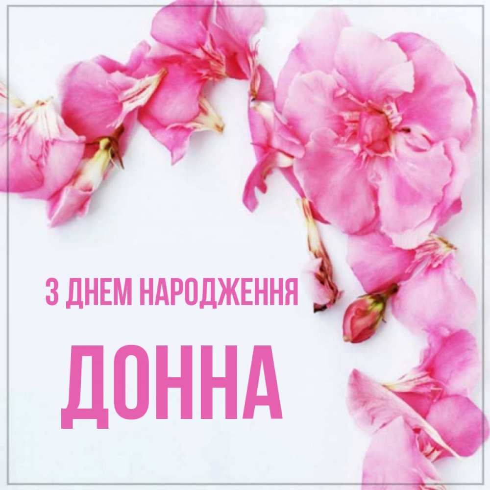 Открытка на каждый день з підписом, Донна З Днем народження Красивая открытка для поздравления с днем рождения Прикольна листівка з побажанням онлайн скачати безкоштовно 