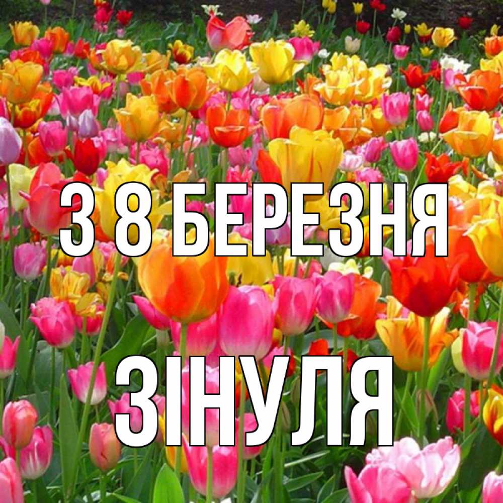 Открытка на каждый день з підписом, Зінуля З 8 БЕРЕЗНЯ на международный женский день Прикольна листівка з побажанням онлайн скачати безкоштовно 