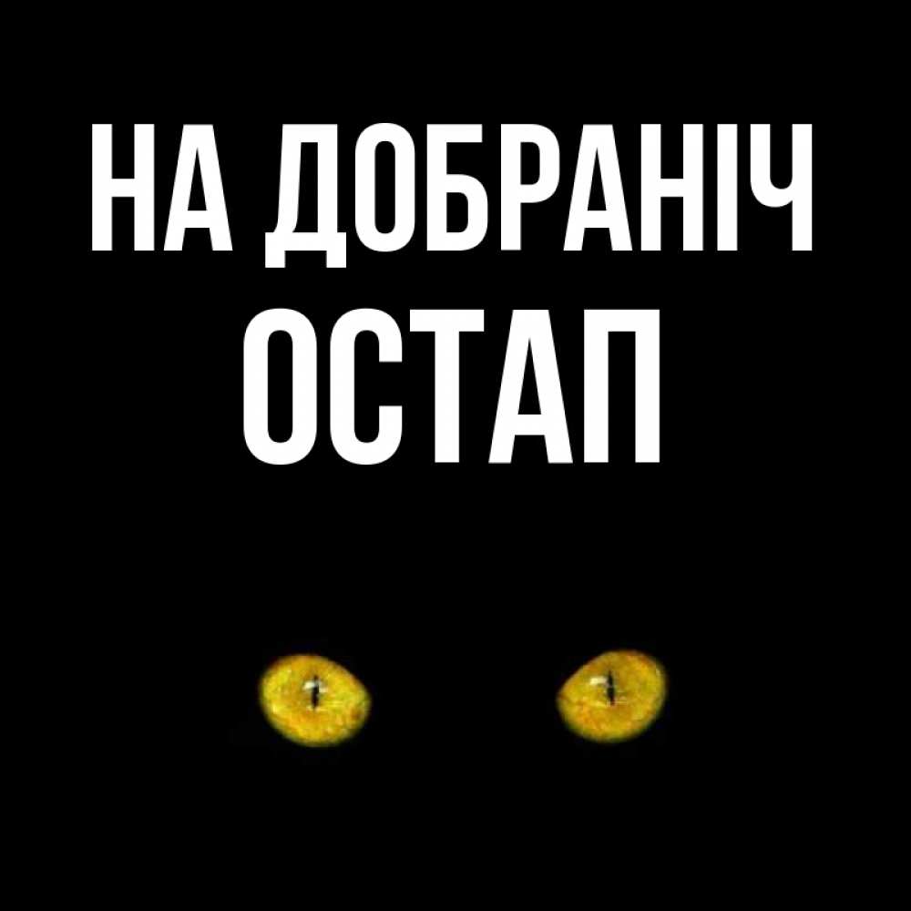 Открытка на каждый день з підписом, Остап На добраніч сладких снов бесстрашный мой дружочек Прикольна листівка з побажанням онлайн скачати безкоштовно 