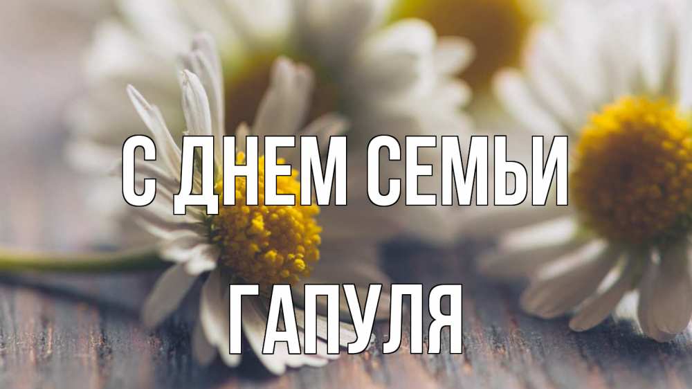Открытка на каждый день з підписом, Гапуля С днем семьи с днем семьи Прикольна листівка з побажанням онлайн скачати безкоштовно 