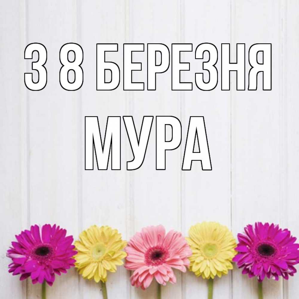 Открытка на каждый день з підписом, Мура З 8 БЕРЕЗНЯ женщинам 1 Прикольна листівка з побажанням онлайн скачати безкоштовно 