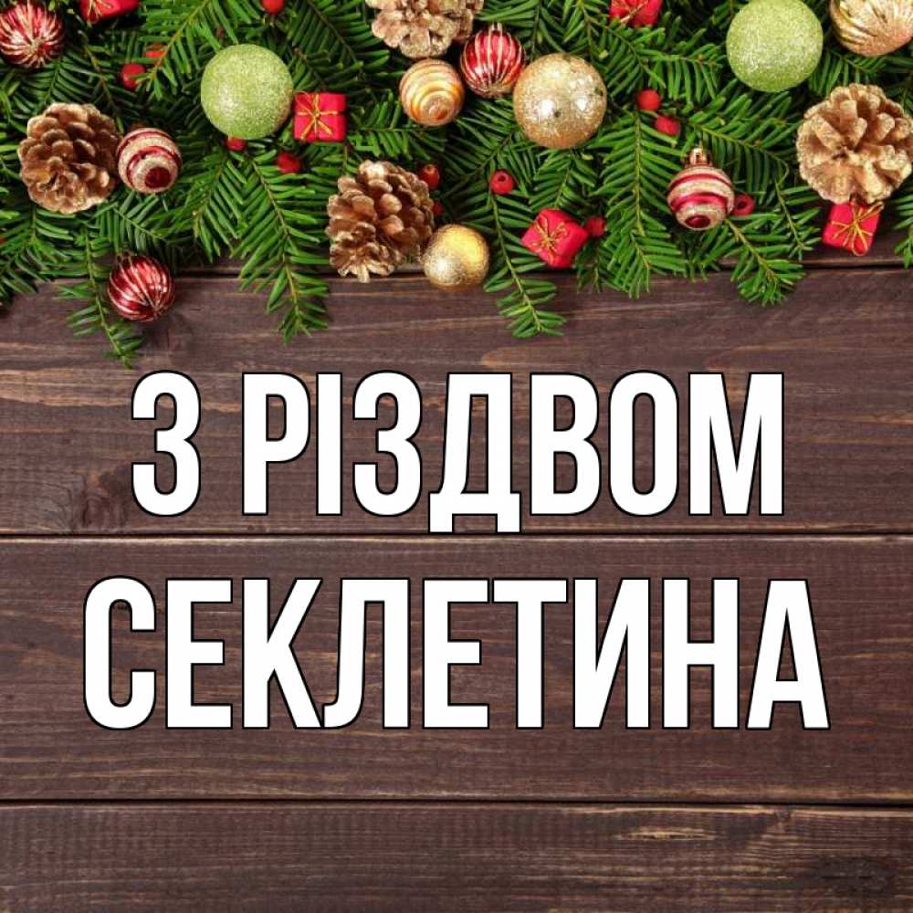 Открытка на каждый день з підписом, Секлетина З Різдвом с рождеством Прикольна листівка з побажанням онлайн скачати безкоштовно 