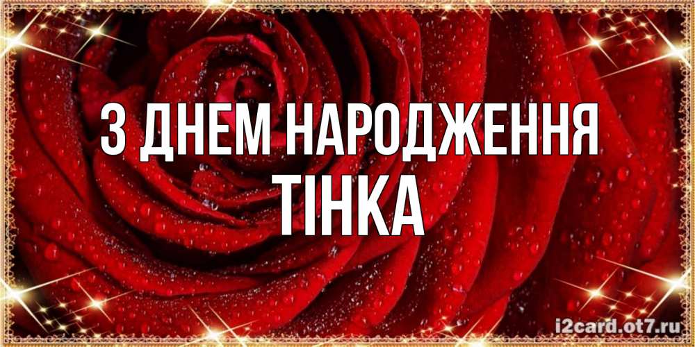 Открытка на каждый день з підписом, Тінка З Днем народження роса на розе блестящая в лучах солнца Прикольна листівка з побажанням онлайн скачати безкоштовно 