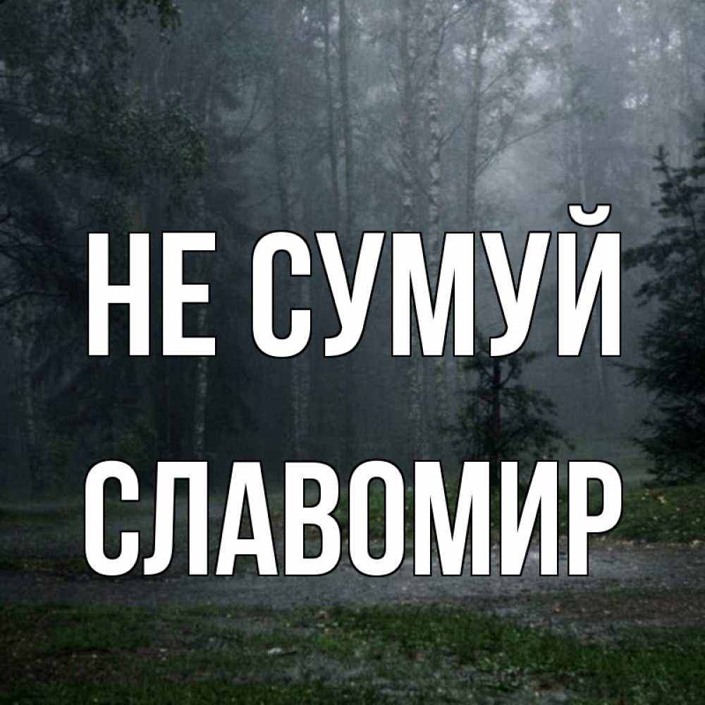 Открытка на каждый день з підписом, Славомир Не сумуй осень Прикольна листівка з побажанням онлайн скачати безкоштовно 