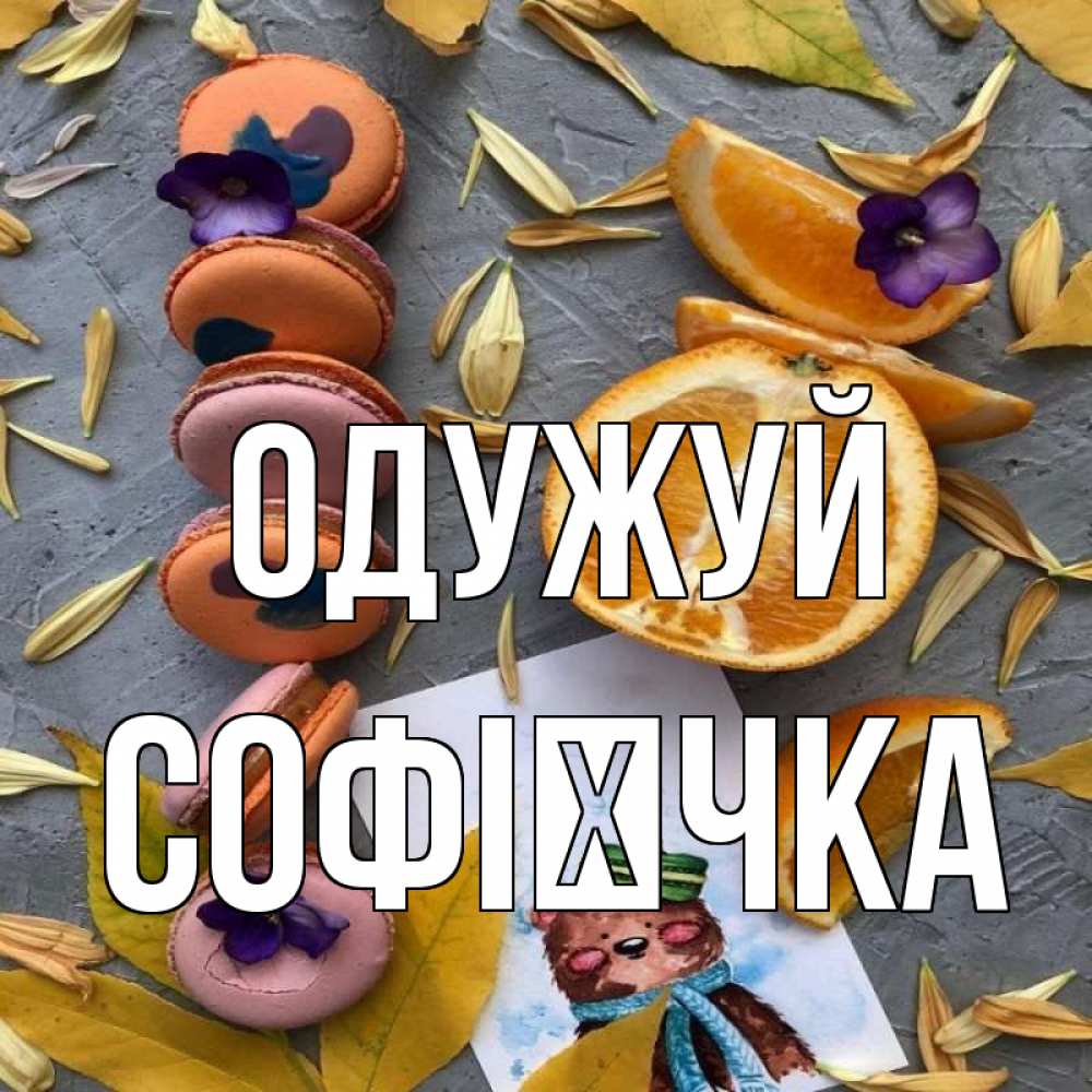 Открытка на каждый день з підписом, Софієчка Одужуй не болейте Прикольна листівка з побажанням онлайн скачати безкоштовно 