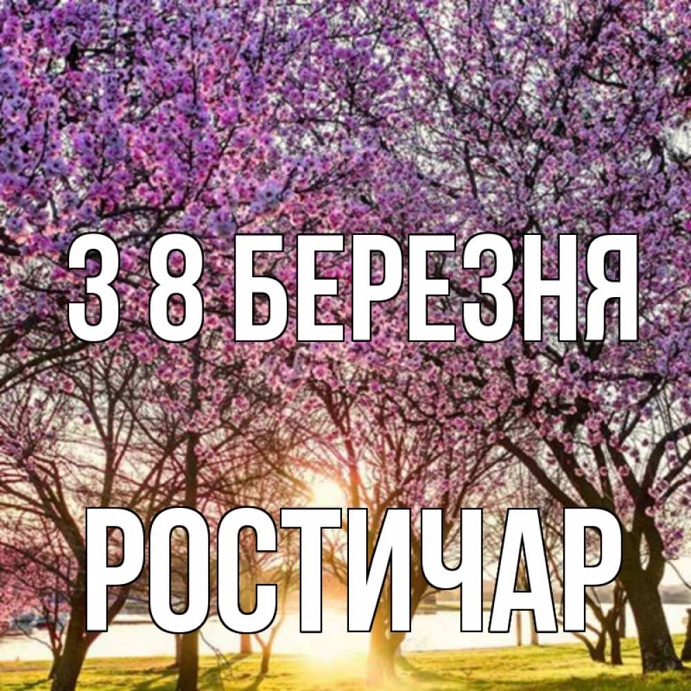 Открытка на каждый день з підписом, Ростичар З 8 БЕРЕЗНЯ международный женский день Прикольна листівка з побажанням онлайн скачати безкоштовно 