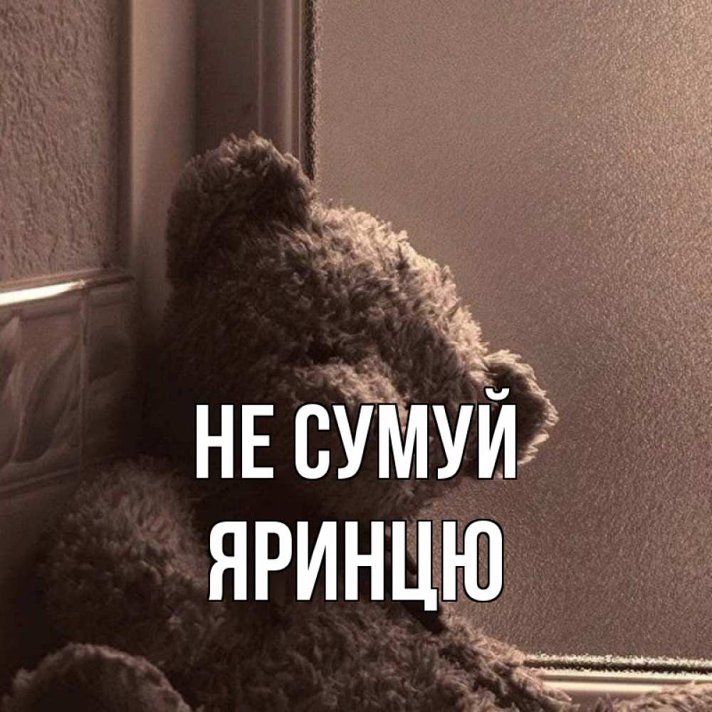 Открытка на каждый день з підписом, Яринцю Не сумуй стекол рефленое Прикольна листівка з побажанням онлайн скачати безкоштовно 