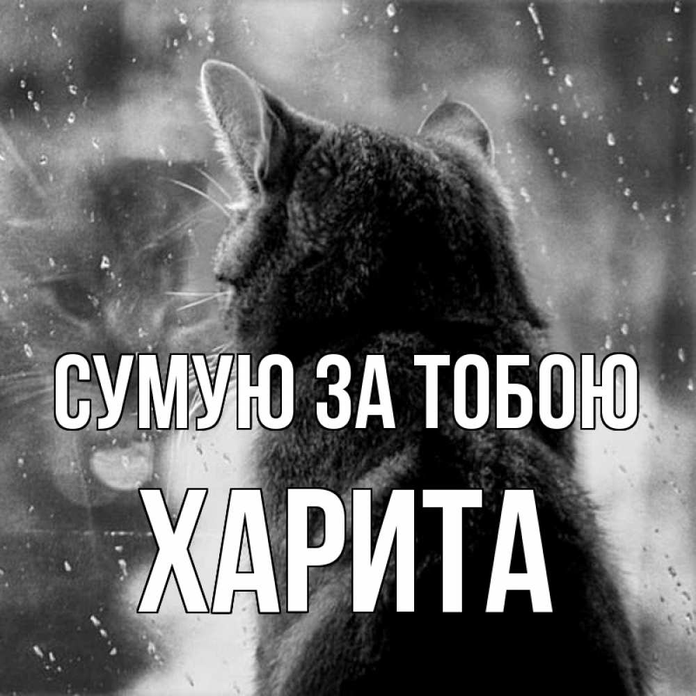 Открытка на каждый день з підписом, Харита Сумую за тобою скорее ко мне приходи 1 Прикольна листівка з побажанням онлайн скачати безкоштовно 
