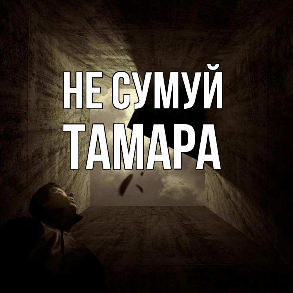 Открытка на каждый день з підписом, Тамара Не сумуй жуть Прикольна листівка з побажанням онлайн скачати безкоштовно 