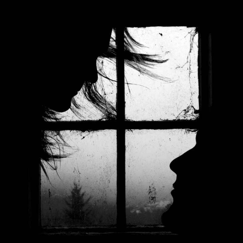 Открытка окно  силуэт  Сумую за тобою 