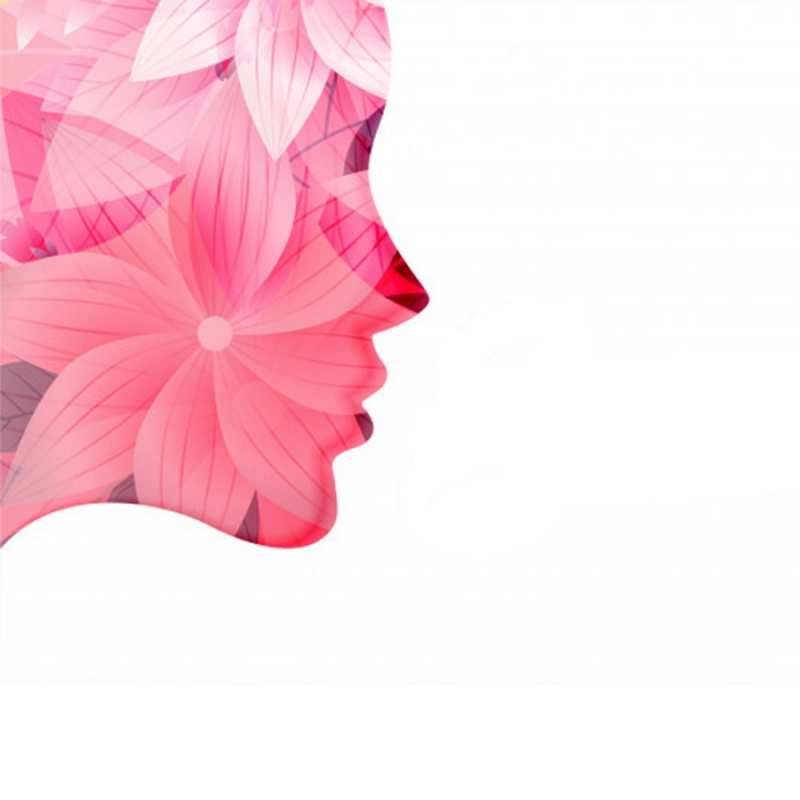 Открытка девушка из цветов  на удачу  Бажаю тобі успіху 