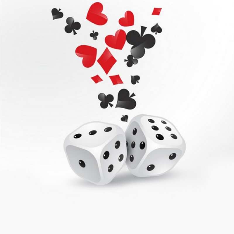 Открытка игральные кости  пусть повезет  Бажаю тобі успіху 