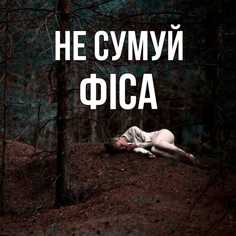 Открытка на каждый день з підписом, Фіса Не сумуй лес Прикольна листівка з побажанням онлайн скачати безкоштовно 