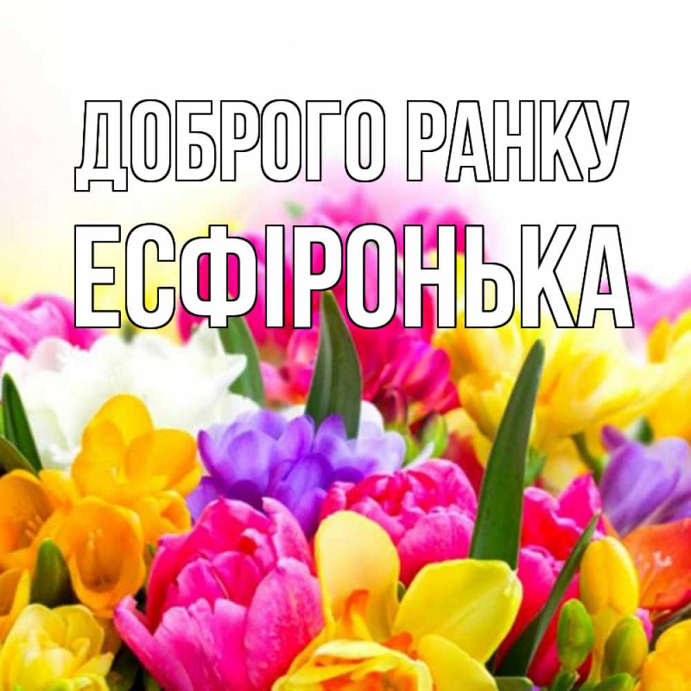Открытка на каждый день з підписом, Есфіронька Доброго ранку создать открытку со свое подписью Прикольна листівка з побажанням онлайн скачати безкоштовно 