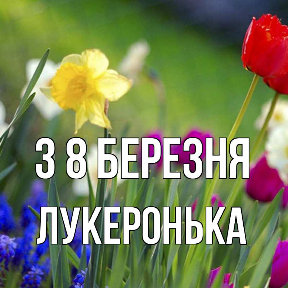 Открытка на каждый день з підписом, Лукеронька З 8 БЕРЕЗНЯ международный женский день 3 Прикольна листівка з побажанням онлайн скачати безкоштовно 