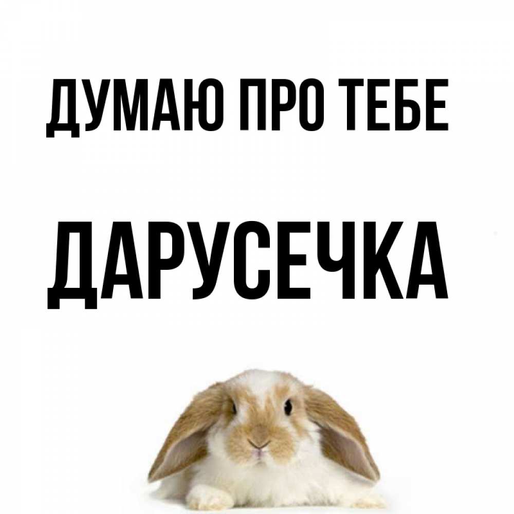 Открытка на каждый день з підписом, Дарусечка Думаю про тебе подписать своими руками онлайн Прикольна листівка з побажанням онлайн скачати безкоштовно 