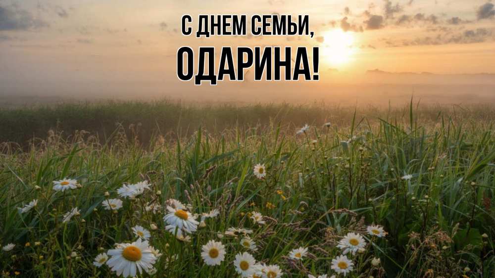 Открытка на каждый день з підписом, Одарина С днем семьи с днем семьи Прикольна листівка з побажанням онлайн скачати безкоштовно 
