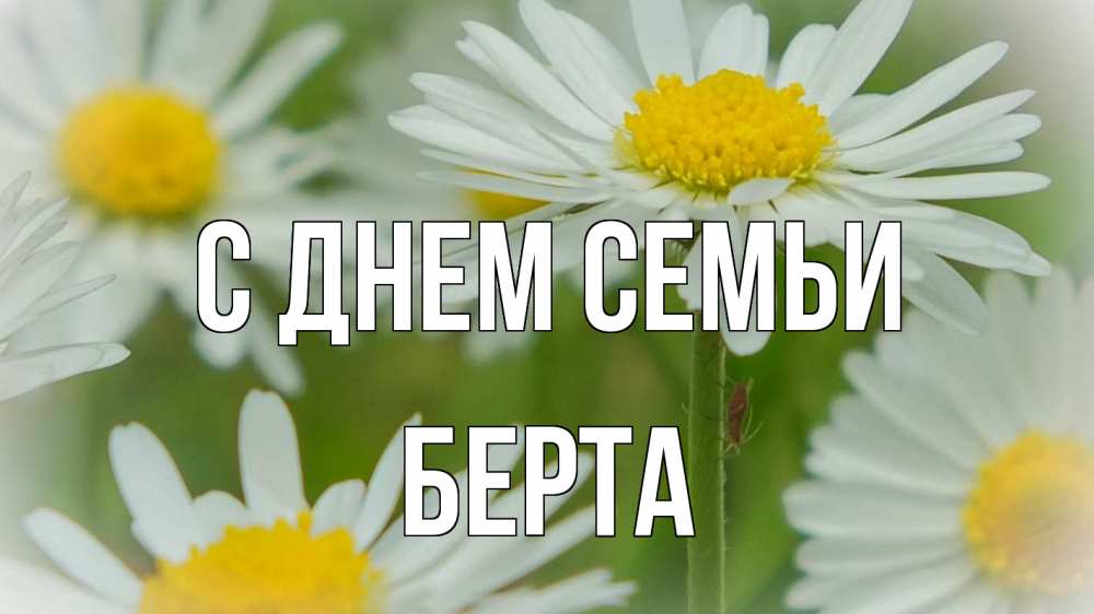 Открытка на каждый день з підписом, Берта С днем семьи с днем семьи  1 Прикольна листівка з побажанням онлайн скачати безкоштовно 