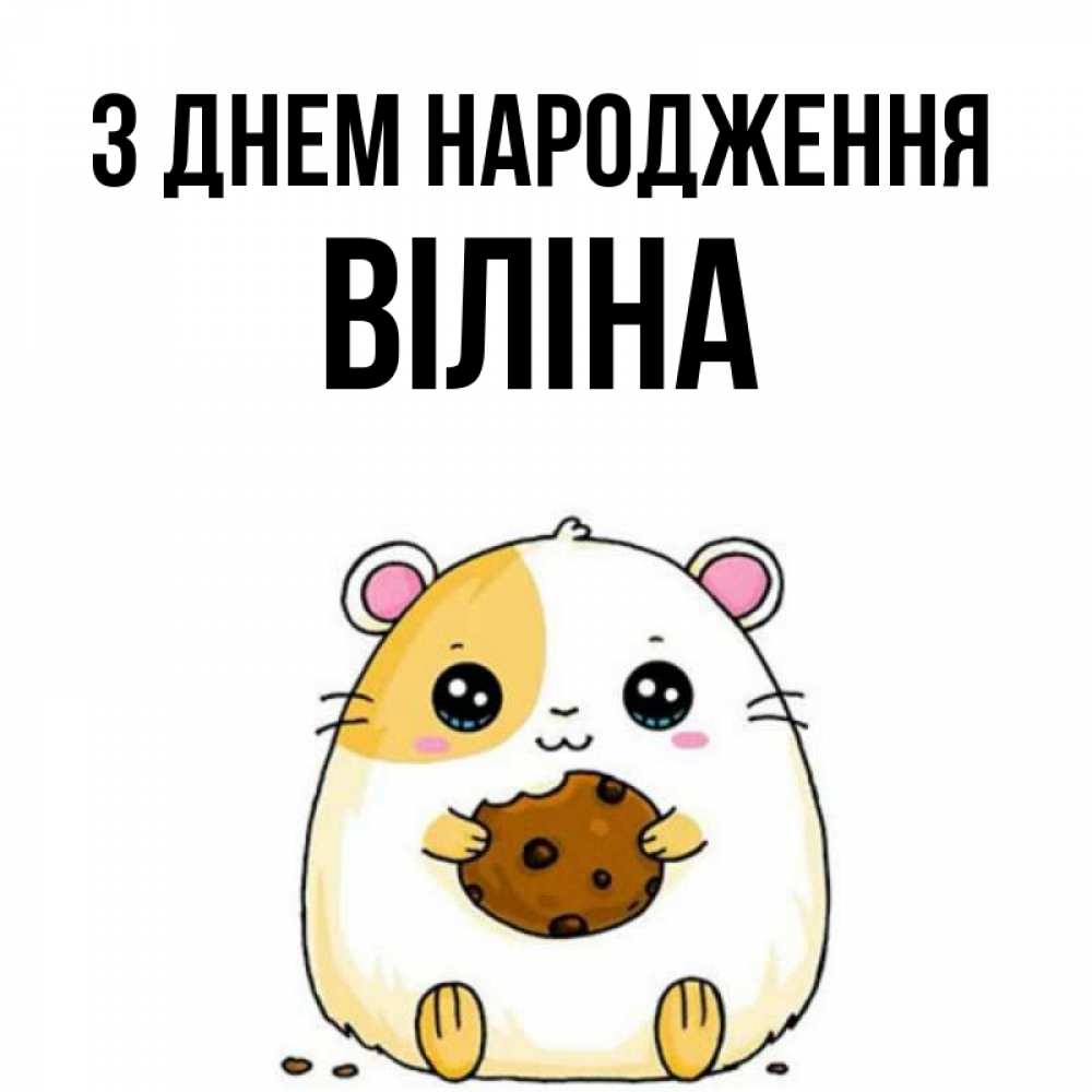 Открытка на каждый день з підписом, Віліна З Днем народження с днюхой Прикольна листівка з побажанням онлайн скачати безкоштовно 