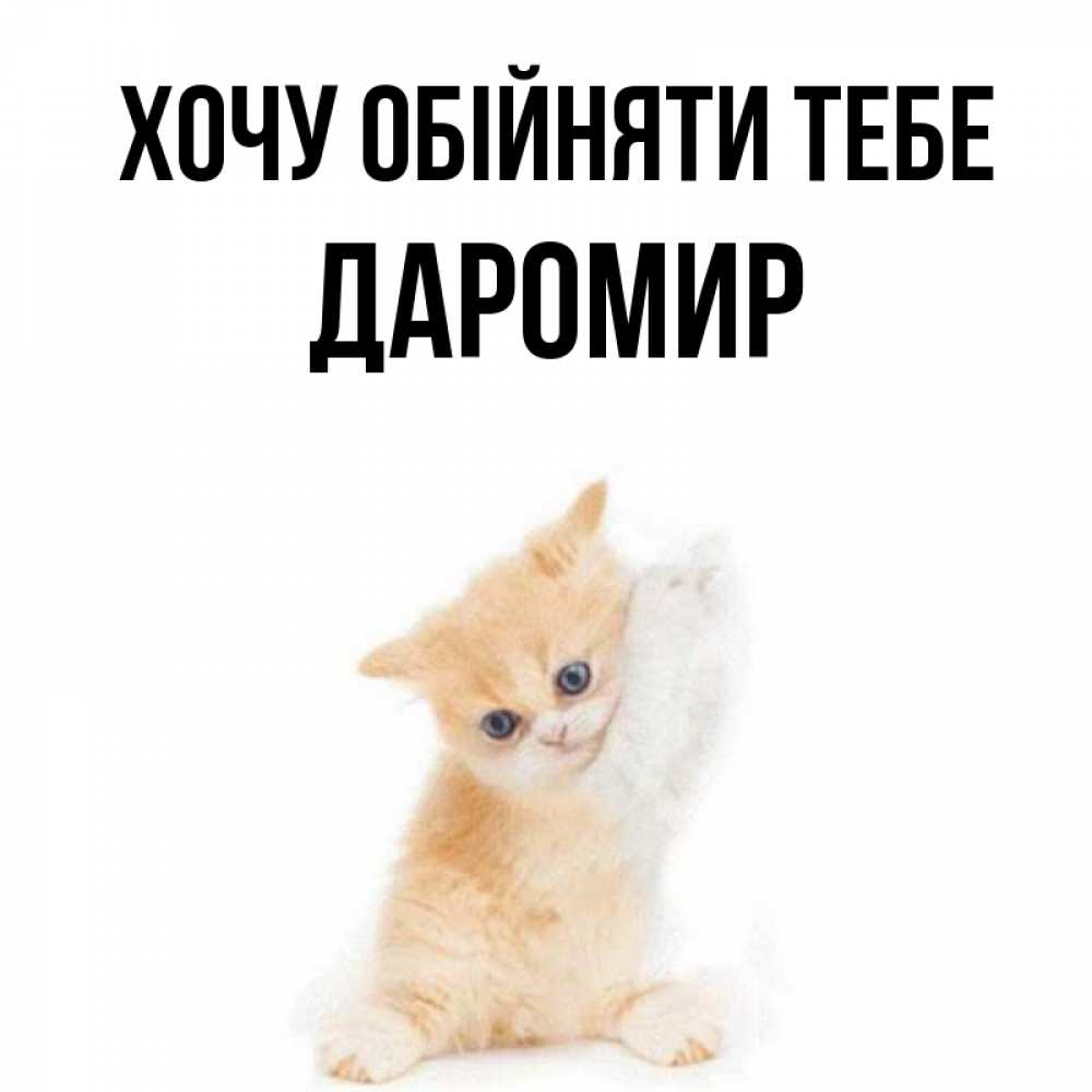 Открытка на каждый день з підписом, Даромир Хочу обійняти тебе я хочу очень скорее обнимаешек Прикольна листівка з побажанням онлайн скачати безкоштовно 
