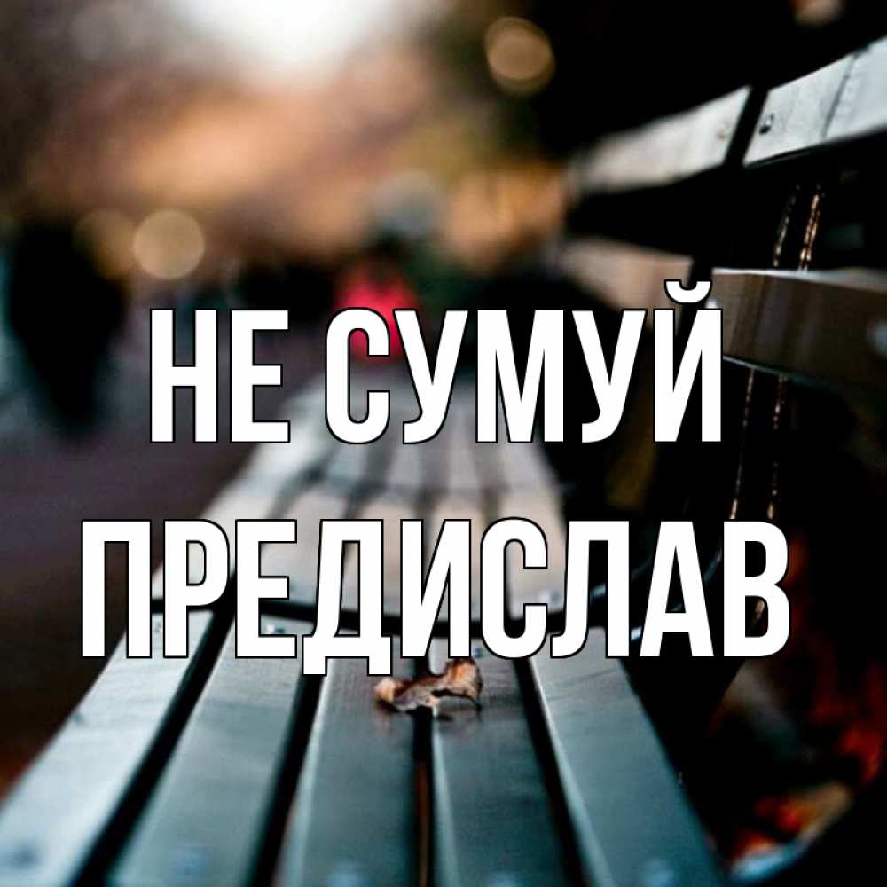 Открытка на каждый день з підписом, Предислав Не сумуй размытый фон Прикольна листівка з побажанням онлайн скачати безкоштовно 