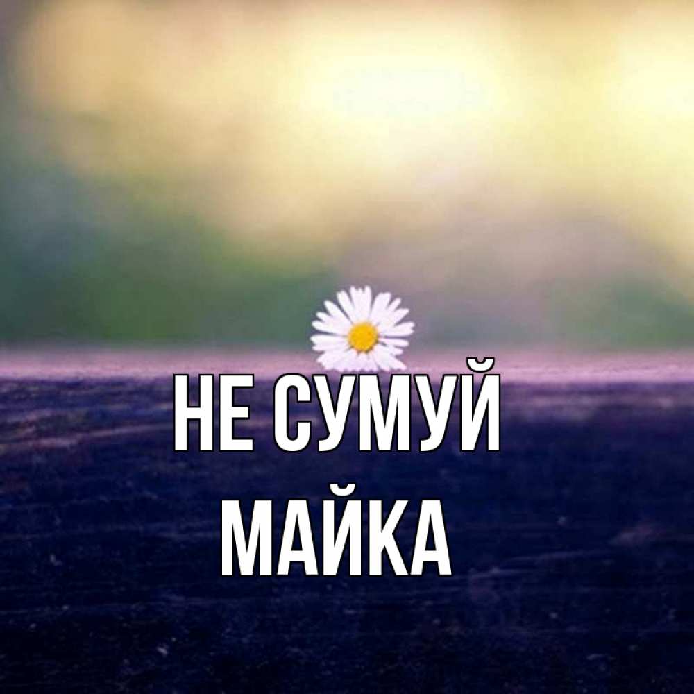 Открытка на каждый день з підписом, Майка Не сумуй красота Прикольна листівка з побажанням онлайн скачати безкоштовно 