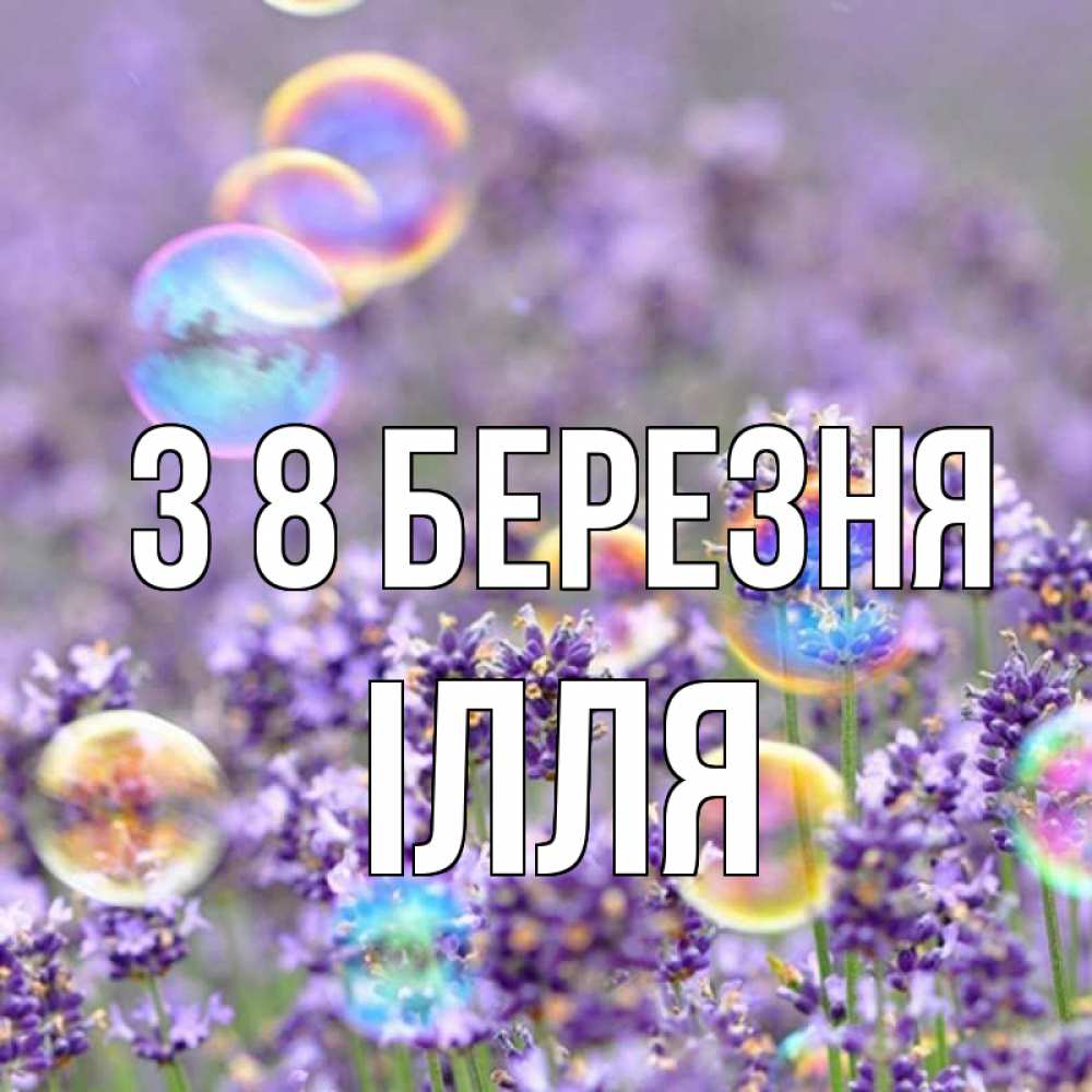 Открытка на каждый день з підписом, Ілля З 8 БЕРЕЗНЯ цветы Прикольна листівка з побажанням онлайн скачати безкоштовно 