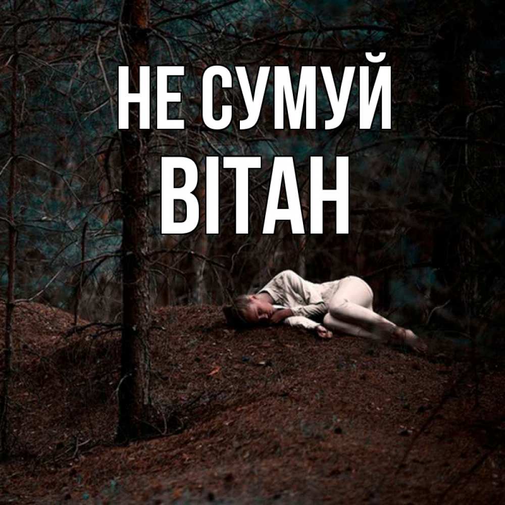 Открытка на каждый день з підписом, Вітан Не сумуй лес Прикольна листівка з побажанням онлайн скачати безкоштовно 