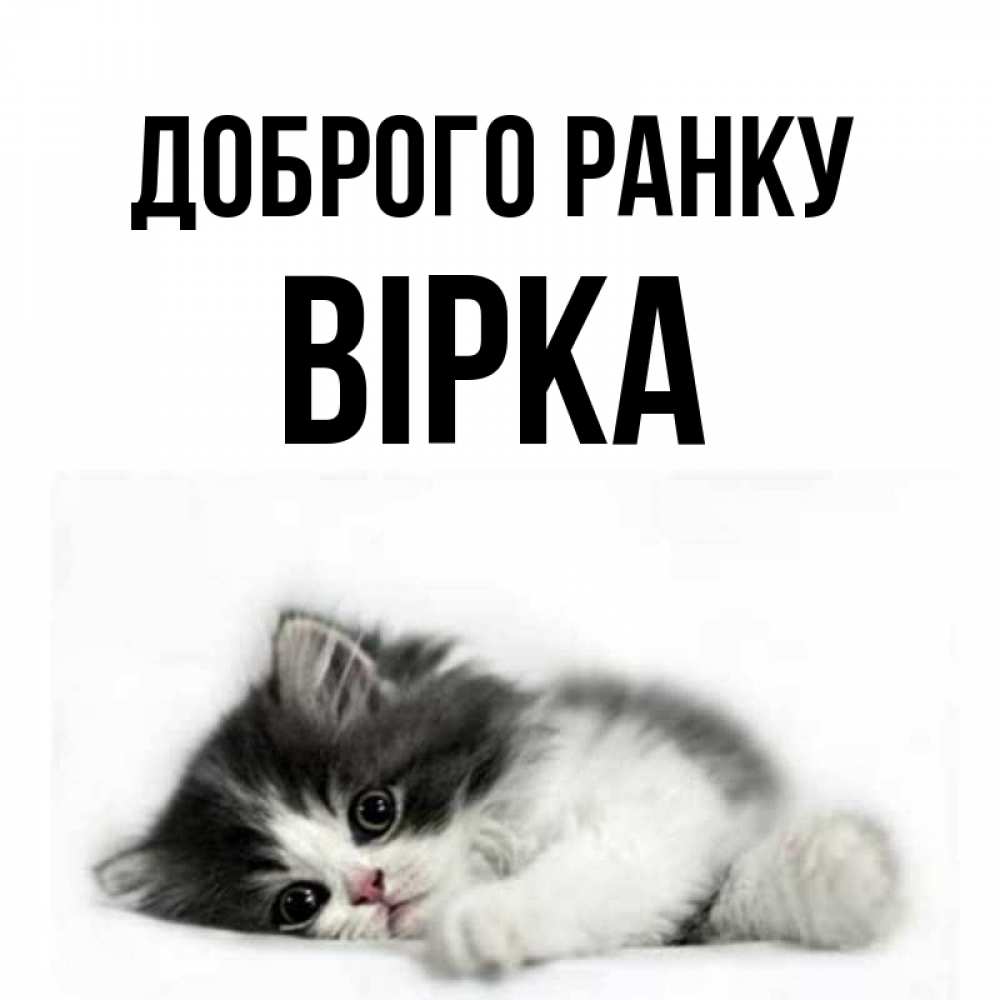 Открытка на каждый день з підписом, Вірка Доброго ранку кот лапки Прикольна листівка з побажанням онлайн скачати безкоштовно 