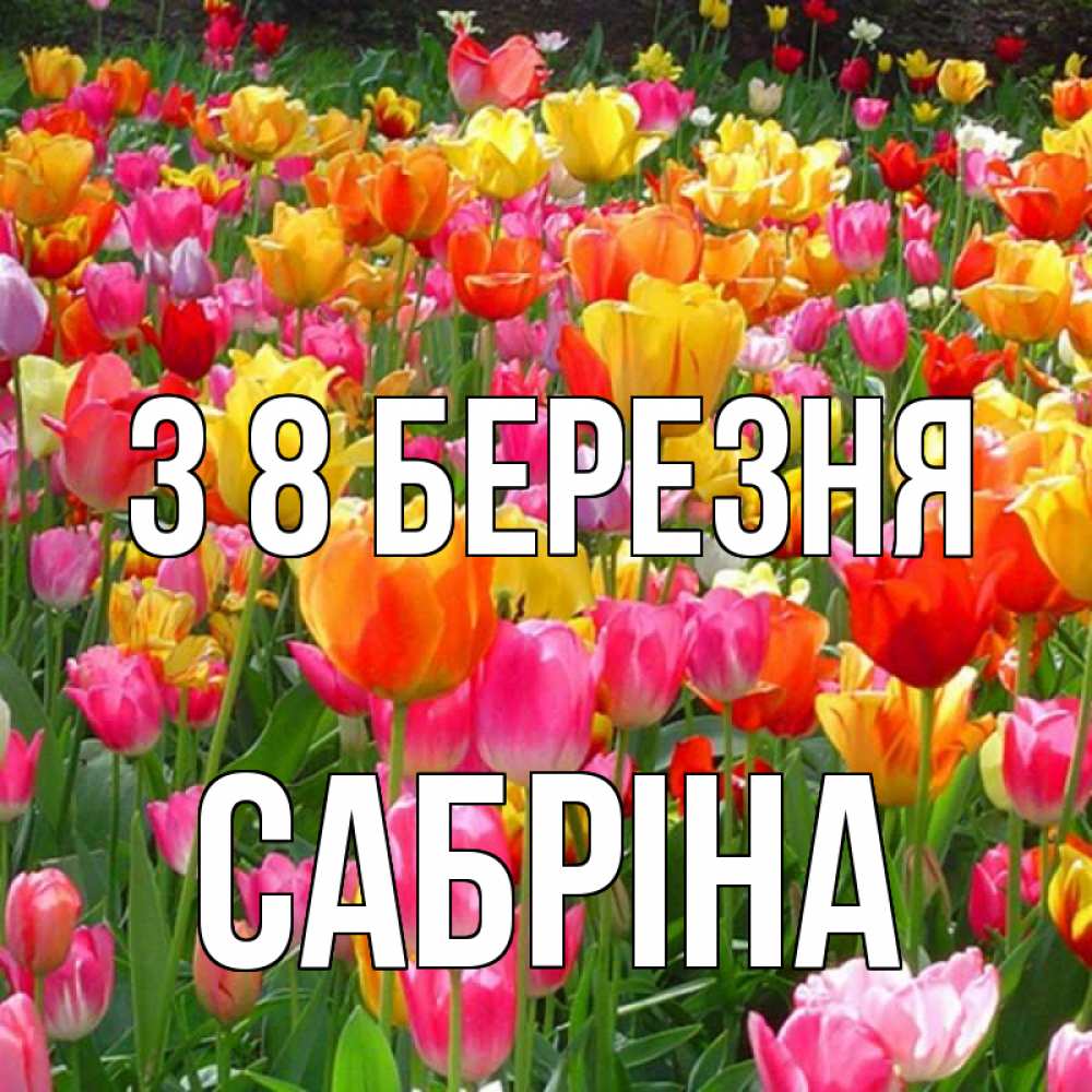 Открытка на каждый день з підписом, Сабріна З 8 БЕРЕЗНЯ на международный женский день Прикольна листівка з побажанням онлайн скачати безкоштовно 