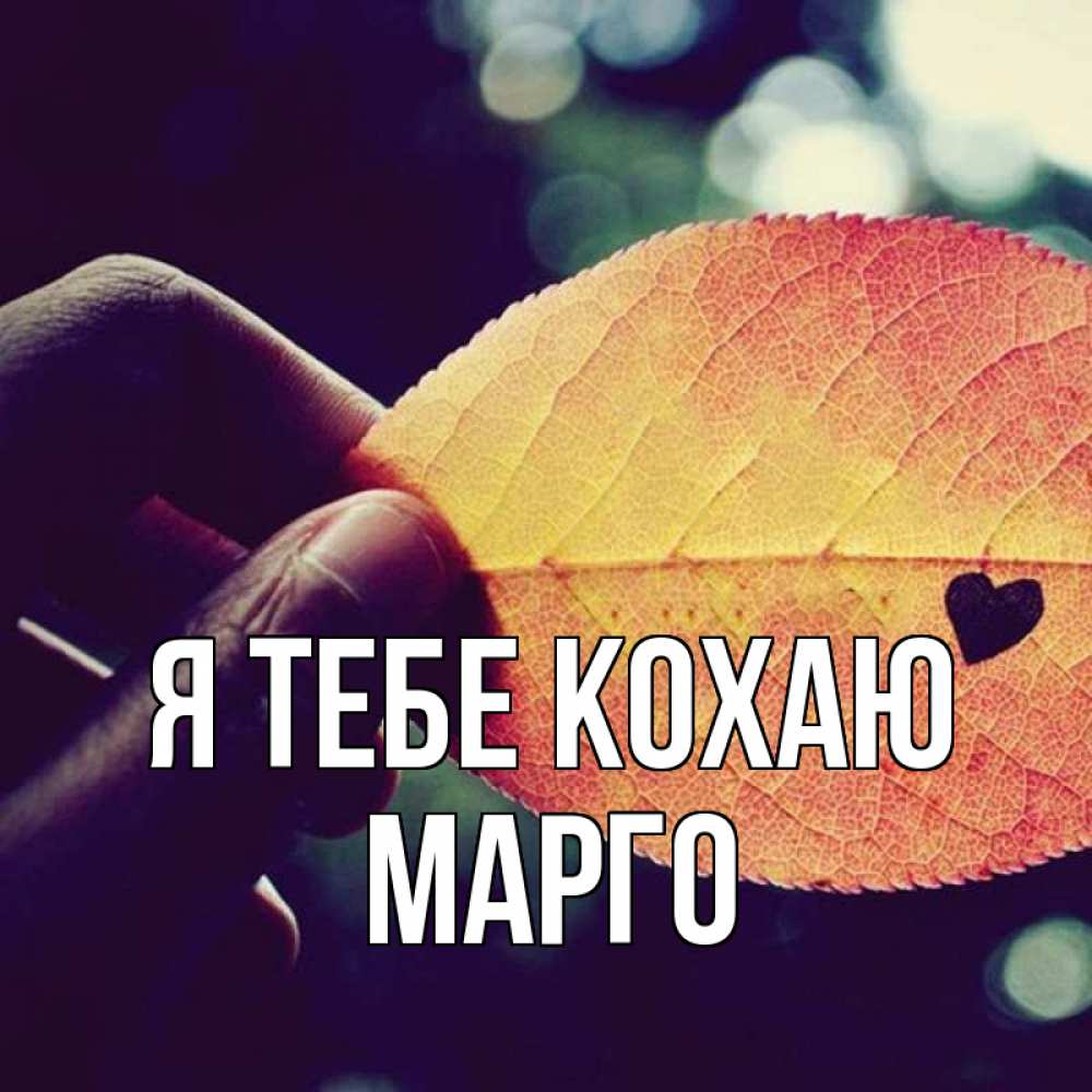 Открытка на каждый день з підписом, Марго Я тебе кохаю держу лист Прикольна листівка з побажанням онлайн скачати безкоштовно 