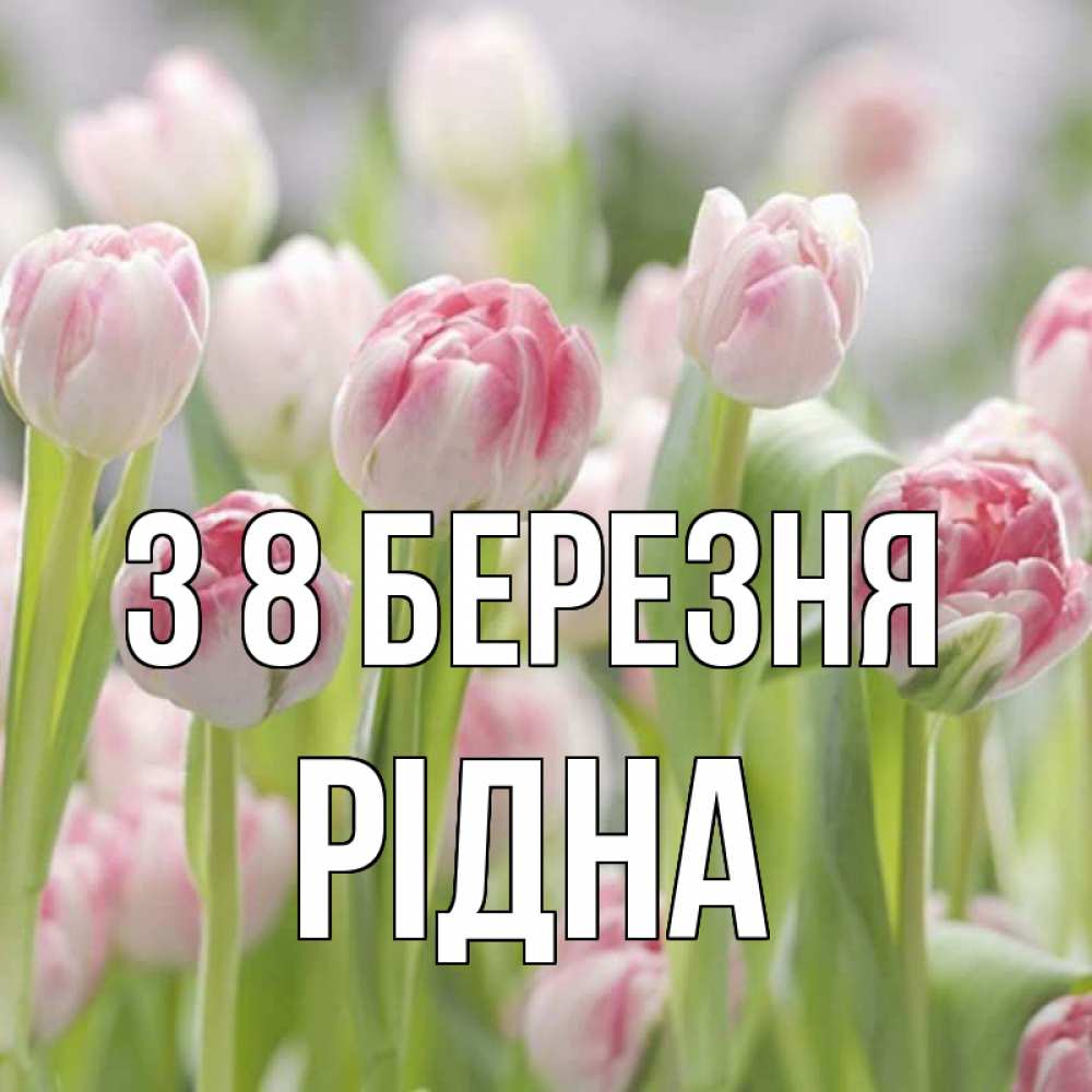 Открытка на каждый день з підписом, Рідна З 8 БЕРЕЗНЯ цветы Прикольна листівка з побажанням онлайн скачати безкоштовно 