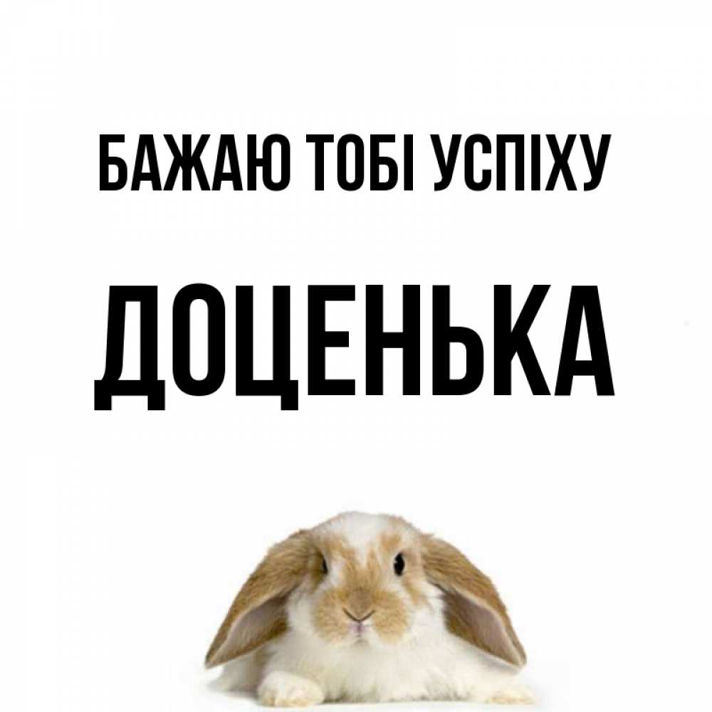 Открытка на каждый день з підписом, Доценька Бажаю тобі успіху открытки с произвольным текстом который можно вставить в открытку и создать ее самостоятельно бесплатно онлайн Прикольна листівка з побажанням онлайн скачати безкоштовно 