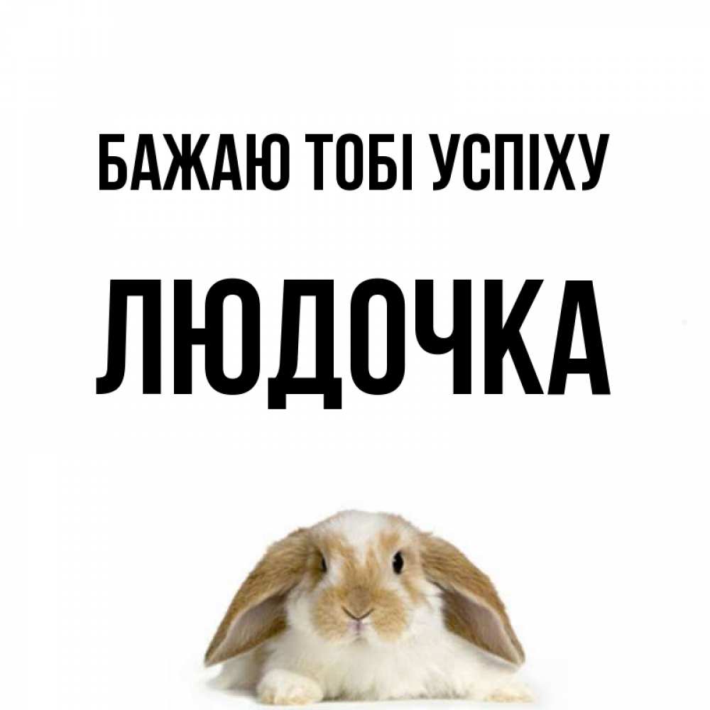 Открытка на каждый день з підписом, Людочка Бажаю тобі успіху открытки с произвольным текстом который можно вставить в открытку и создать ее самостоятельно бесплатно онлайн Прикольна листівка з побажанням онлайн скачати безкоштовно 