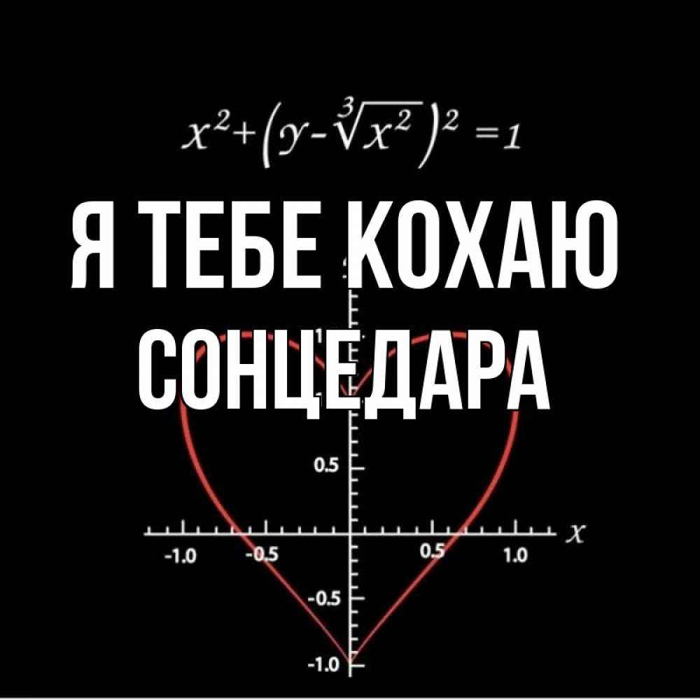 Открытка на каждый день з підписом, Сонцедара Я тебе кохаю сердечная формула Прикольна листівка з побажанням онлайн скачати безкоштовно 