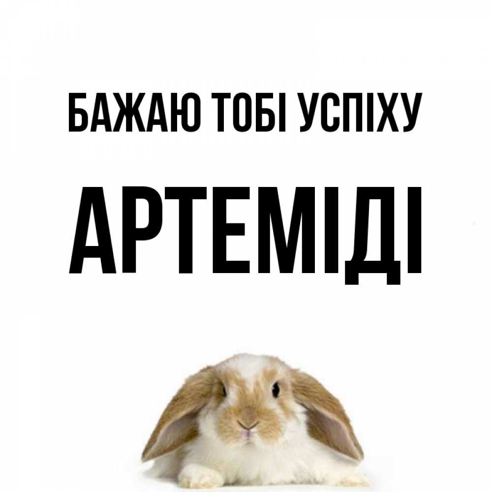 Открытка на каждый день з підписом, Артеміді Бажаю тобі успіху открытки с произвольным текстом который можно вставить в открытку и создать ее самостоятельно бесплатно онлайн Прикольна листівка з побажанням онлайн скачати безкоштовно 