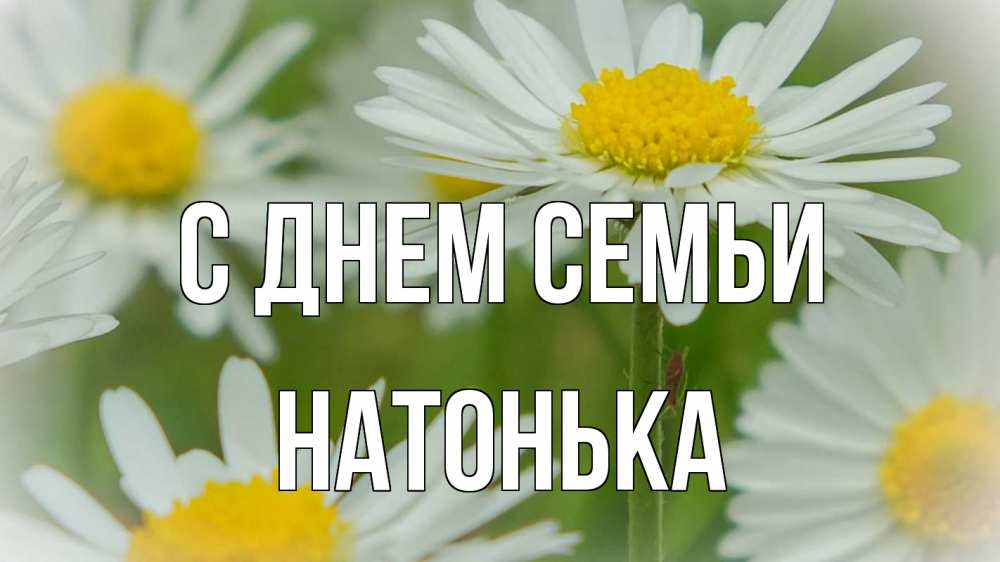 Открытка на каждый день з підписом, Натонька С днем семьи с днем семьи  1 Прикольна листівка з побажанням онлайн скачати безкоштовно 