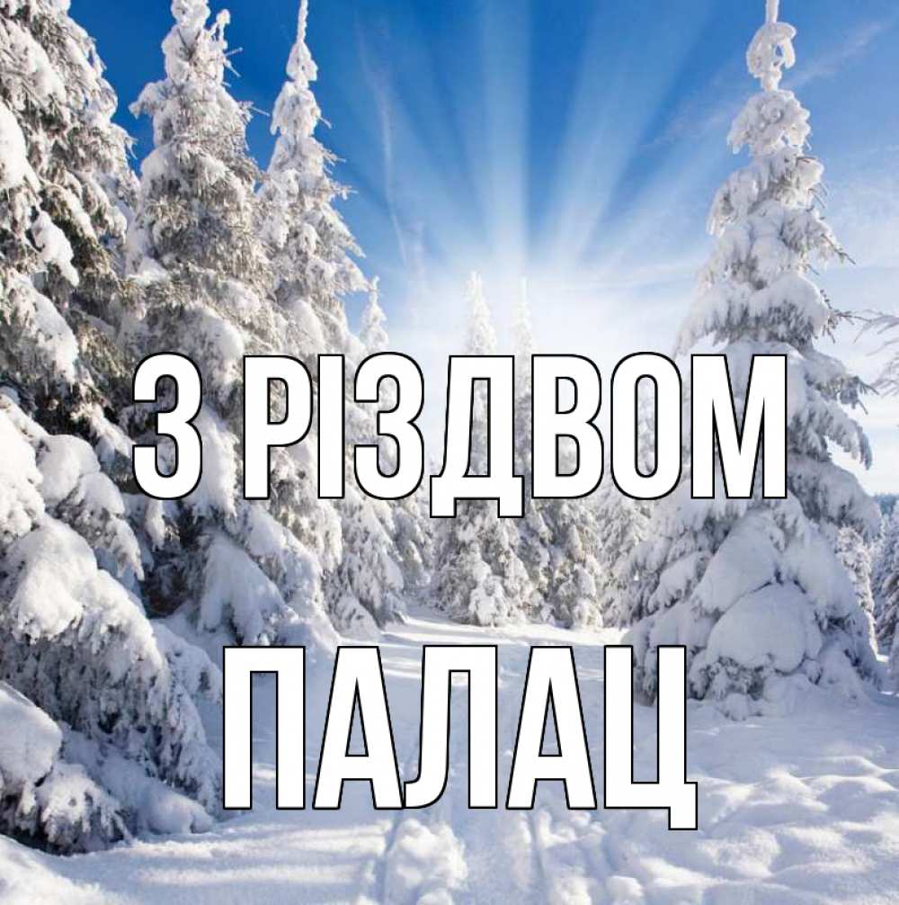 Открытка на каждый день з підписом, Палац З Різдвом зима, лес Прикольна листівка з побажанням онлайн скачати безкоштовно 