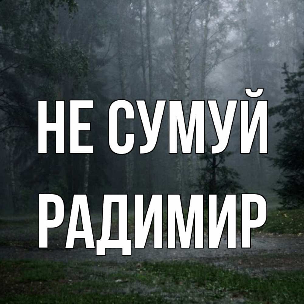 Открытка на каждый день з підписом, Радимир Не сумуй осень Прикольна листівка з побажанням онлайн скачати безкоштовно 