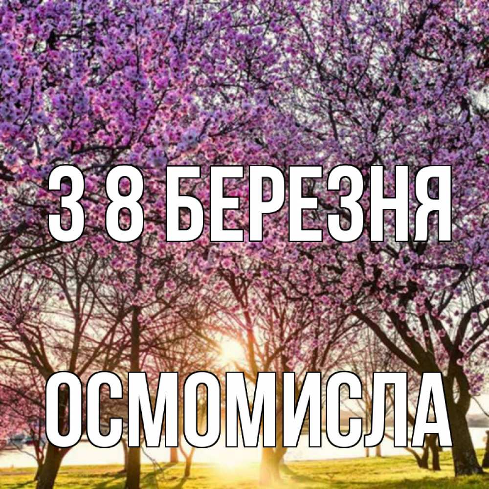 Открытка на каждый день з підписом, Осмомисла З 8 БЕРЕЗНЯ международный женский день Прикольна листівка з побажанням онлайн скачати безкоштовно 