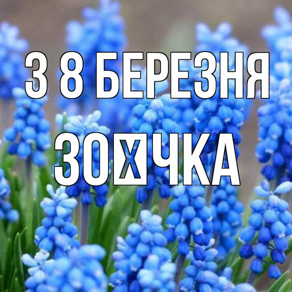 Открытка на каждый день з підписом, Зоєчка З 8 БЕРЕЗНЯ Поздравительная открытка для женщин с цветами на праздничную дату Прикольна листівка з побажанням онлайн скачати безкоштовно 