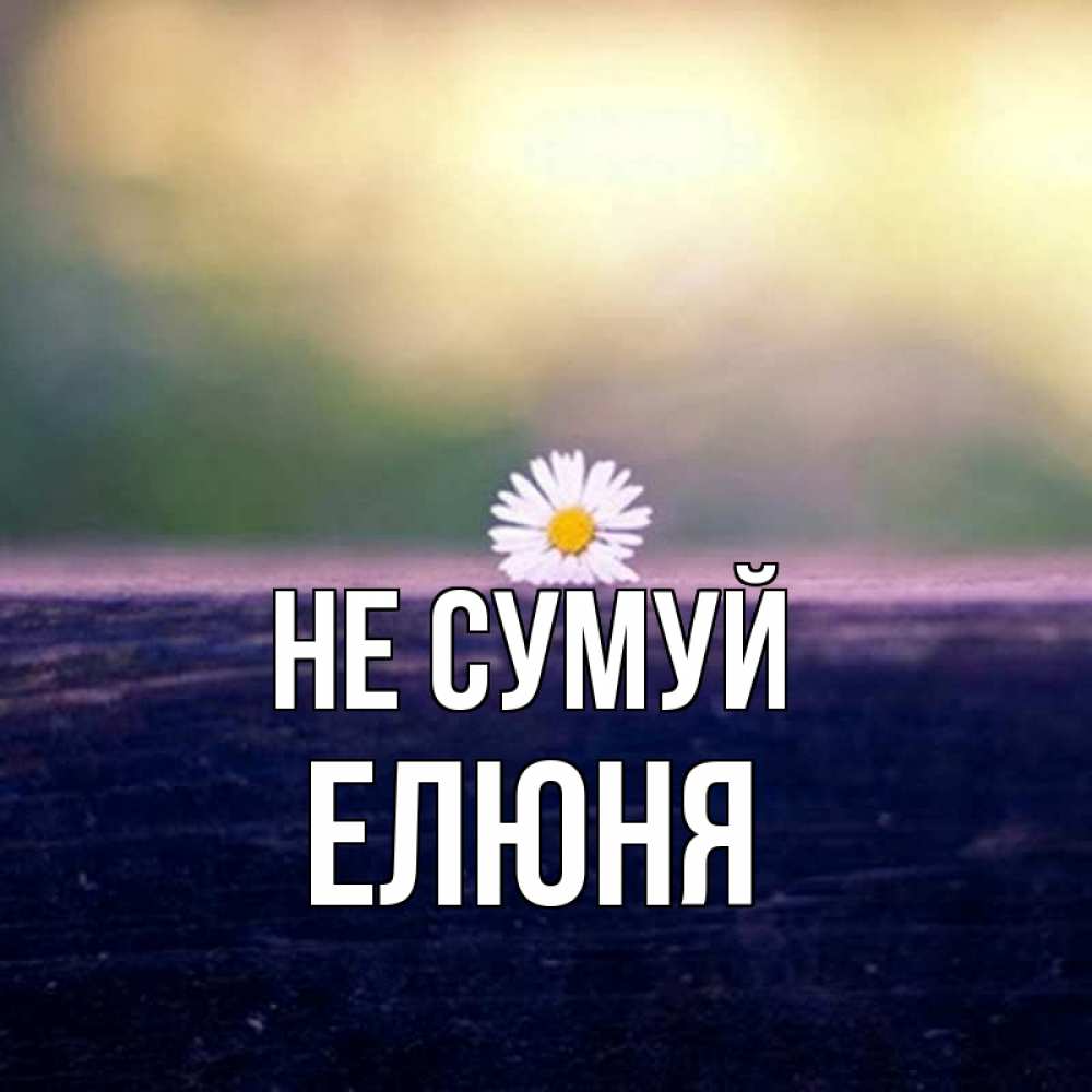 Открытка на каждый день з підписом, Елюня Не сумуй красота Прикольна листівка з побажанням онлайн скачати безкоштовно 