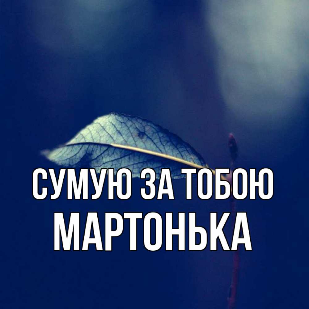 Открытка на каждый день з підписом, Мартонька Сумую за тобою одна ветка 1 Прикольна листівка з побажанням онлайн скачати безкоштовно 