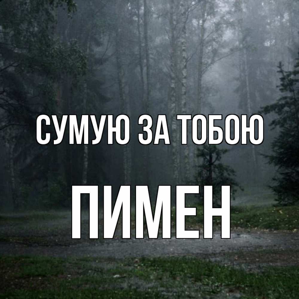 Открытка на каждый день з підписом, Пимен Сумую за тобою одна и плохо мне Прикольна листівка з побажанням онлайн скачати безкоштовно 