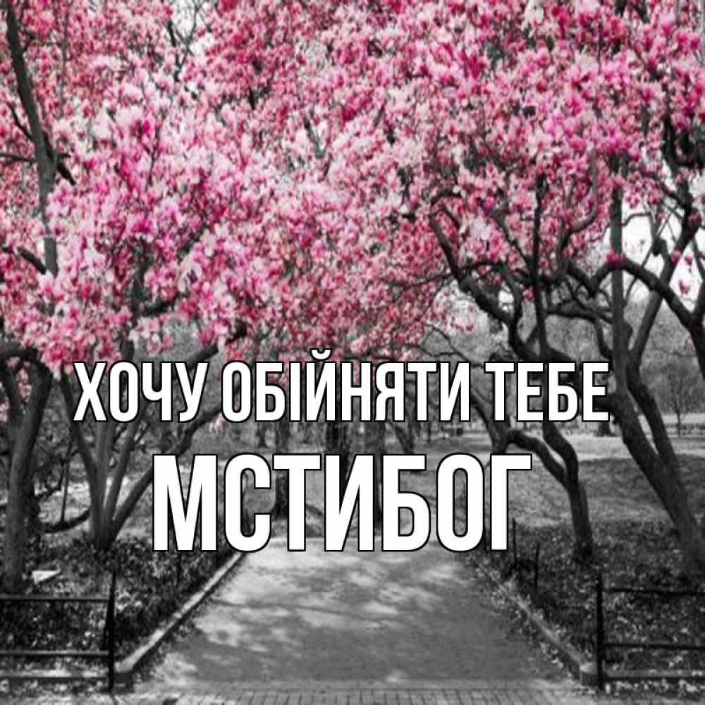 Открытка на каждый день з підписом, Мстибог Хочу обійняти тебе обработанное фото Прикольна листівка з побажанням онлайн скачати безкоштовно 