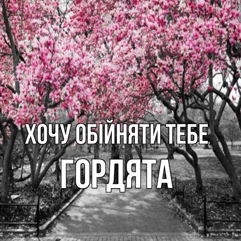 Открытка на каждый день з підписом, Гордята Хочу обійняти тебе обработанное фото Прикольна листівка з побажанням онлайн скачати безкоштовно 